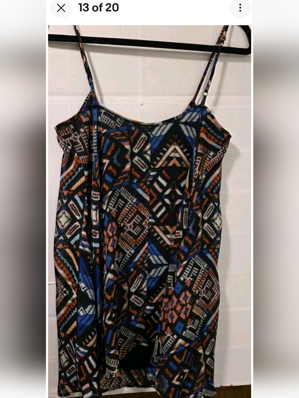 Show Me Your Mumu Bella Guatemala Trapeze Dress Geometric Mini Sz Med - Picture 12 of 15